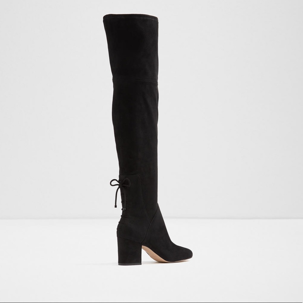Aldo adessi midnight black over the knee boots